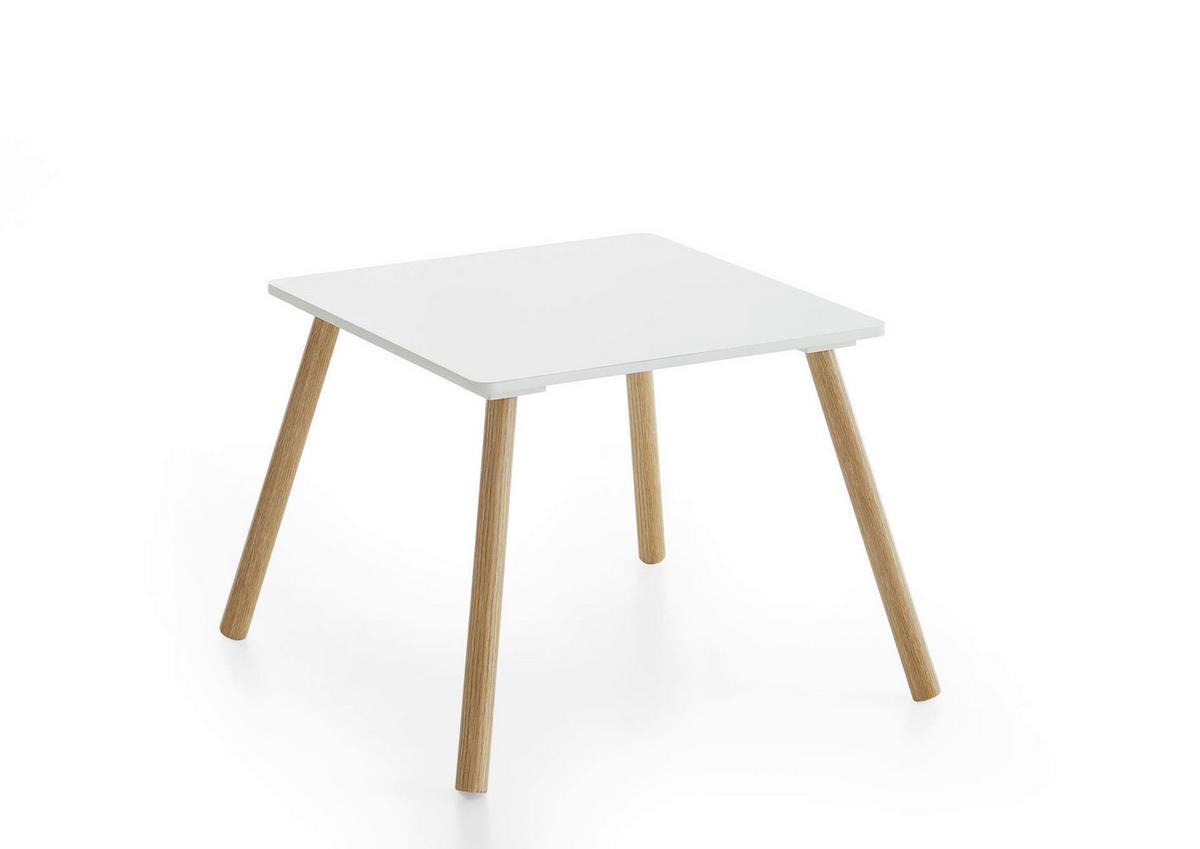 Kindersitzgruppe 3-Teilig Weiß B: 55 cm - Weiß, Design, Holzwerkstoff (55/43/55cm) - MID.YOU