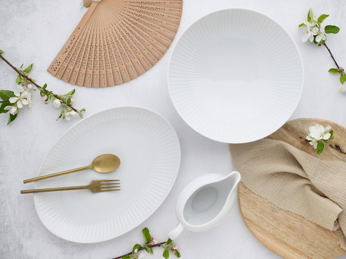 Servierschalenset Valencia 3--Teilig. Weiß - Weiß, Design, Keramik - Creatable