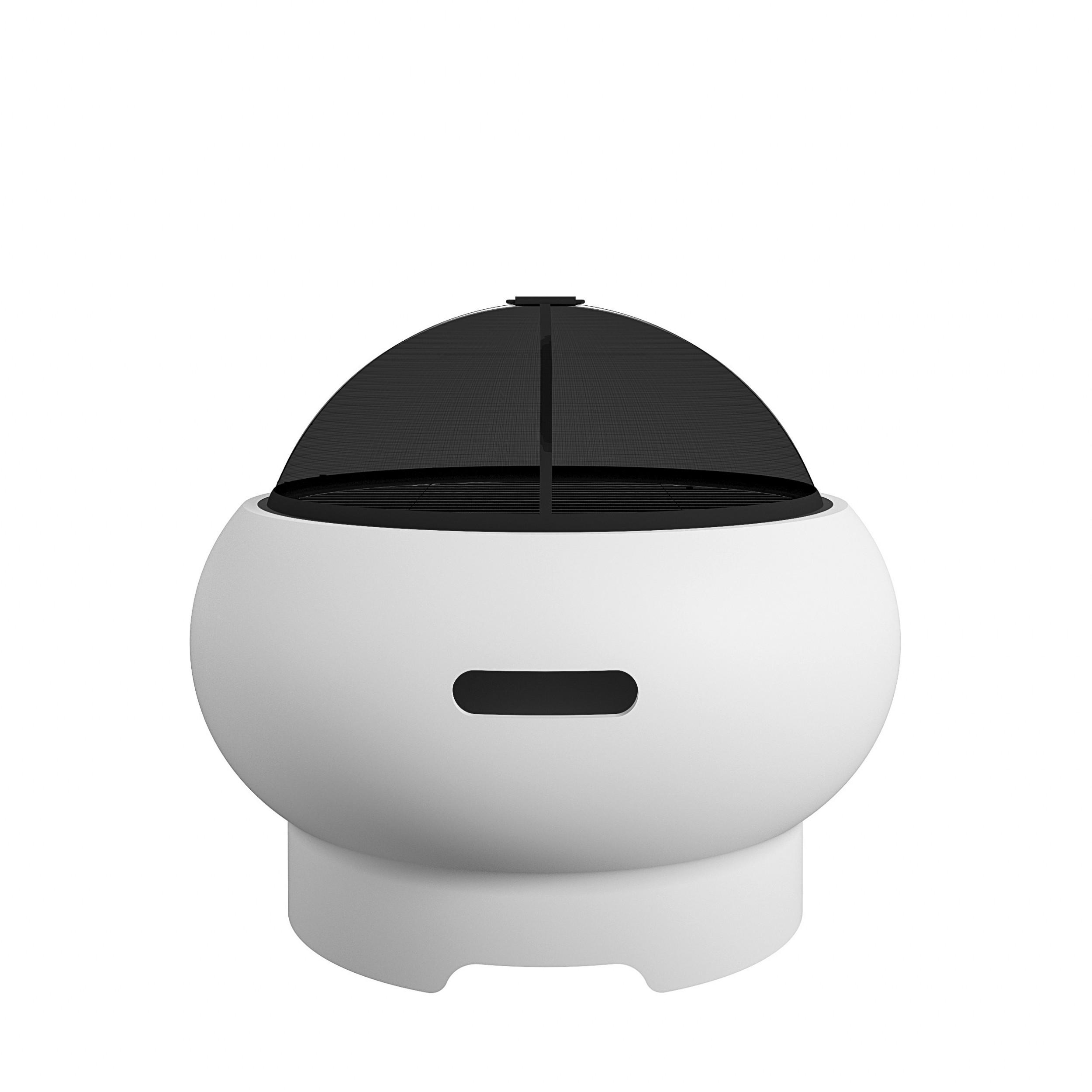Feuerstelle Asher Weiß D: 69 cm