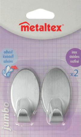 Kampó Jumbo - nemesacél, Basics, fém (9,4/16/2,7cm) - Metaltex