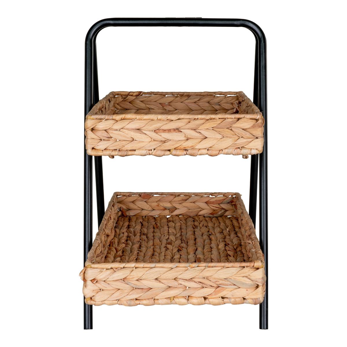 Tablett Alfaro Braun Schwarz B: 42 Cm - Schwarz/Braun, Design, Holz (42/43.5/23cm)