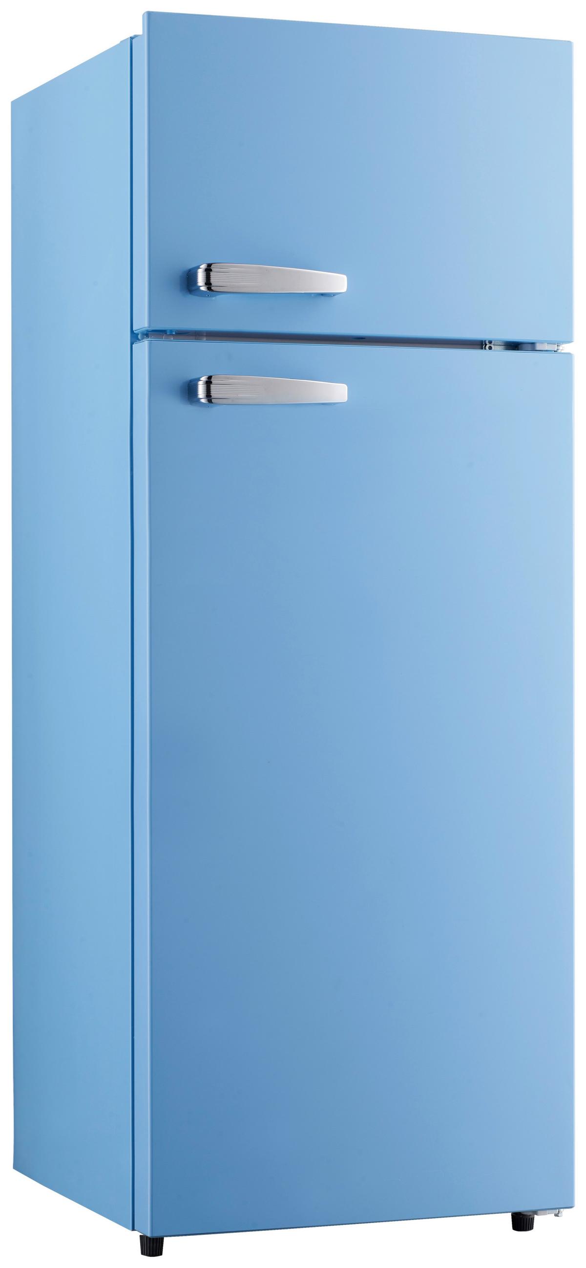 Kühl-gefrier-kombination Gk210-2 Lb - Hellblau, Trend, Kunststoff/Metall (54/143/54,5cm) - PKM