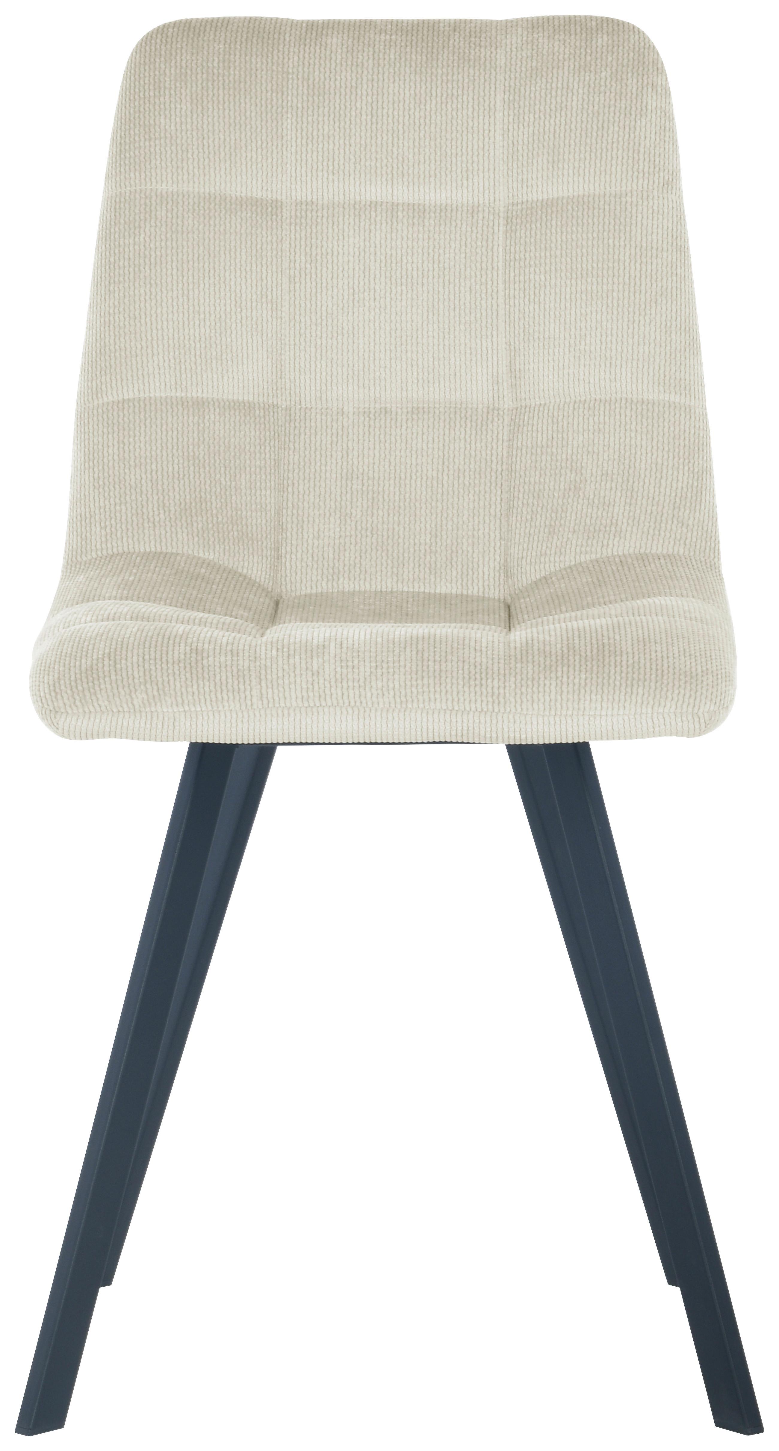 Stuhl Leon - Beige/Schwarz, LIFESTYLE, Holz/Textil (45/88/55cm) - Livetastic