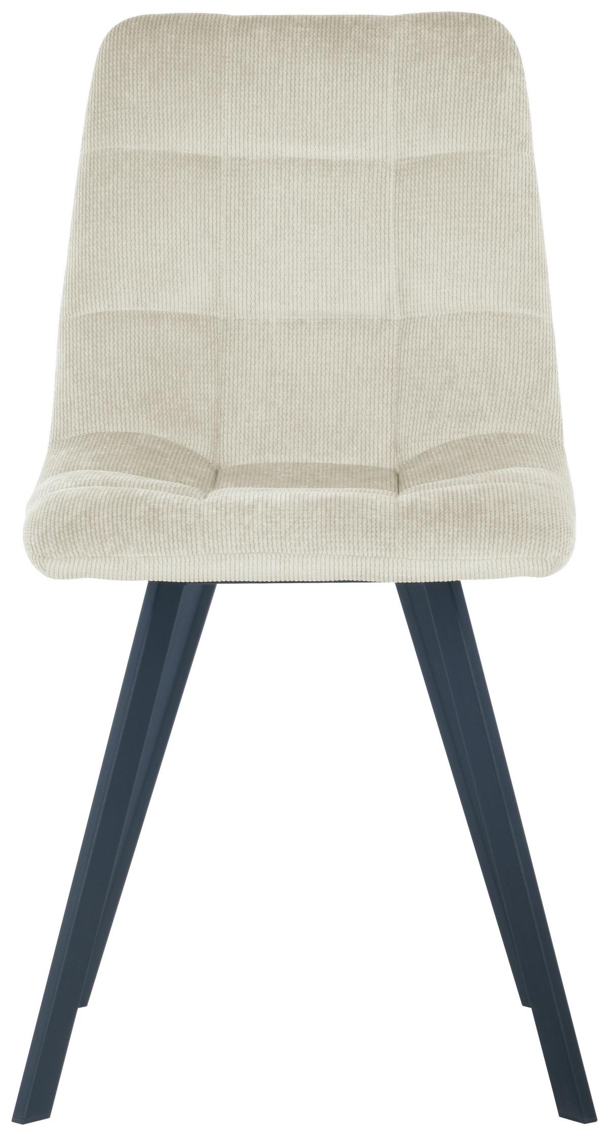 Stuhl Leon - Beige/Schwarz, LIFESTYLE, Holz/Textil (45/88/55cm) - Livetastic