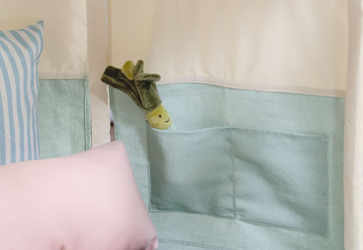 Spielzelt Zelt - Pastellblau/Weiß, Basics, Textil (124/142/124cm) - Pinolino