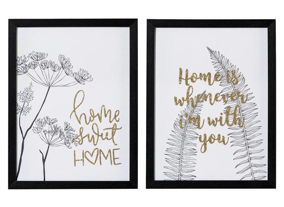 Bild Home, 30x40 cm - Goldfarben/Schwarz, MODERN, Metall (30/40/2,3cm) Bild Home, 30x40 cm - Goldfarben/Schwarz, MODERN, Metall (30/40/2,3cm)