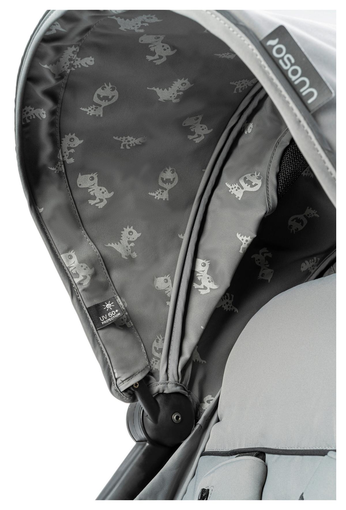 Buggy Boogy Monster Grau Grau, B/h/t: 48x100x74cm - Schwarz/Grau, Basics, Textil/Metall (48/100/74cm) - Osann