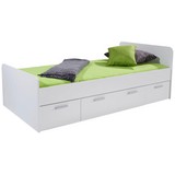 Bett Star 90x200 Weiß - Weiß, KONVENTIONELL, Holzwerkstoff (90/200cm)