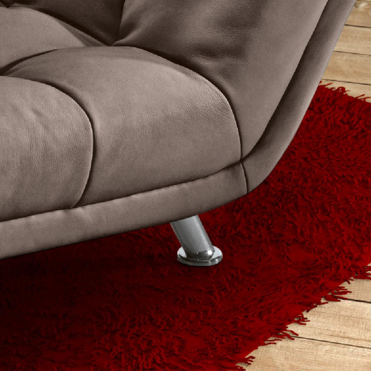 Liege Isabella Flachgewebe Taupe - Taupe/Chromfarben, MODERN, Textil (68/88/164cm) - MID.YOU