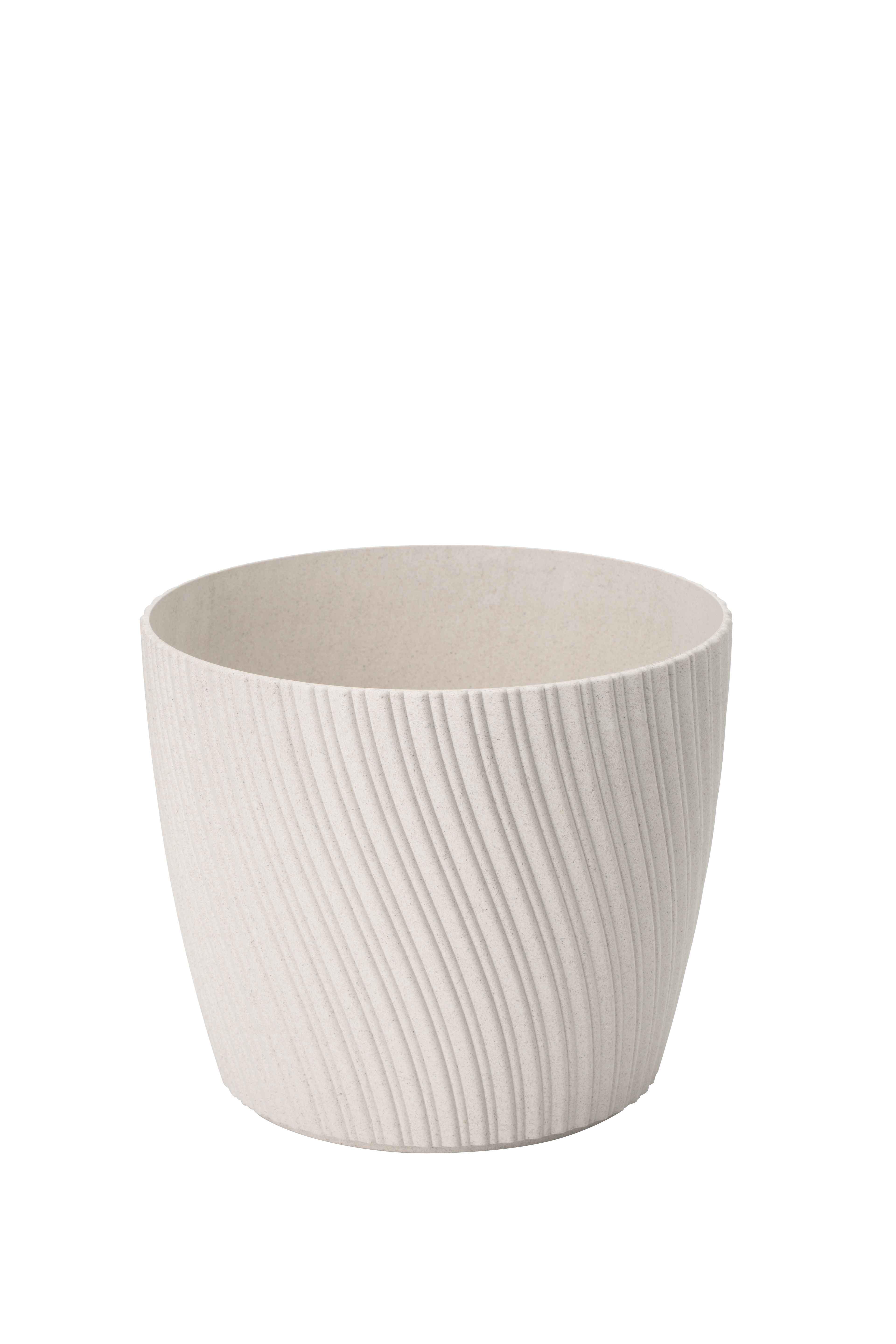 Obal na kvetináč MIRA ECO - biela, Konventionell, plast (12,8/10,7cm) - Mömax