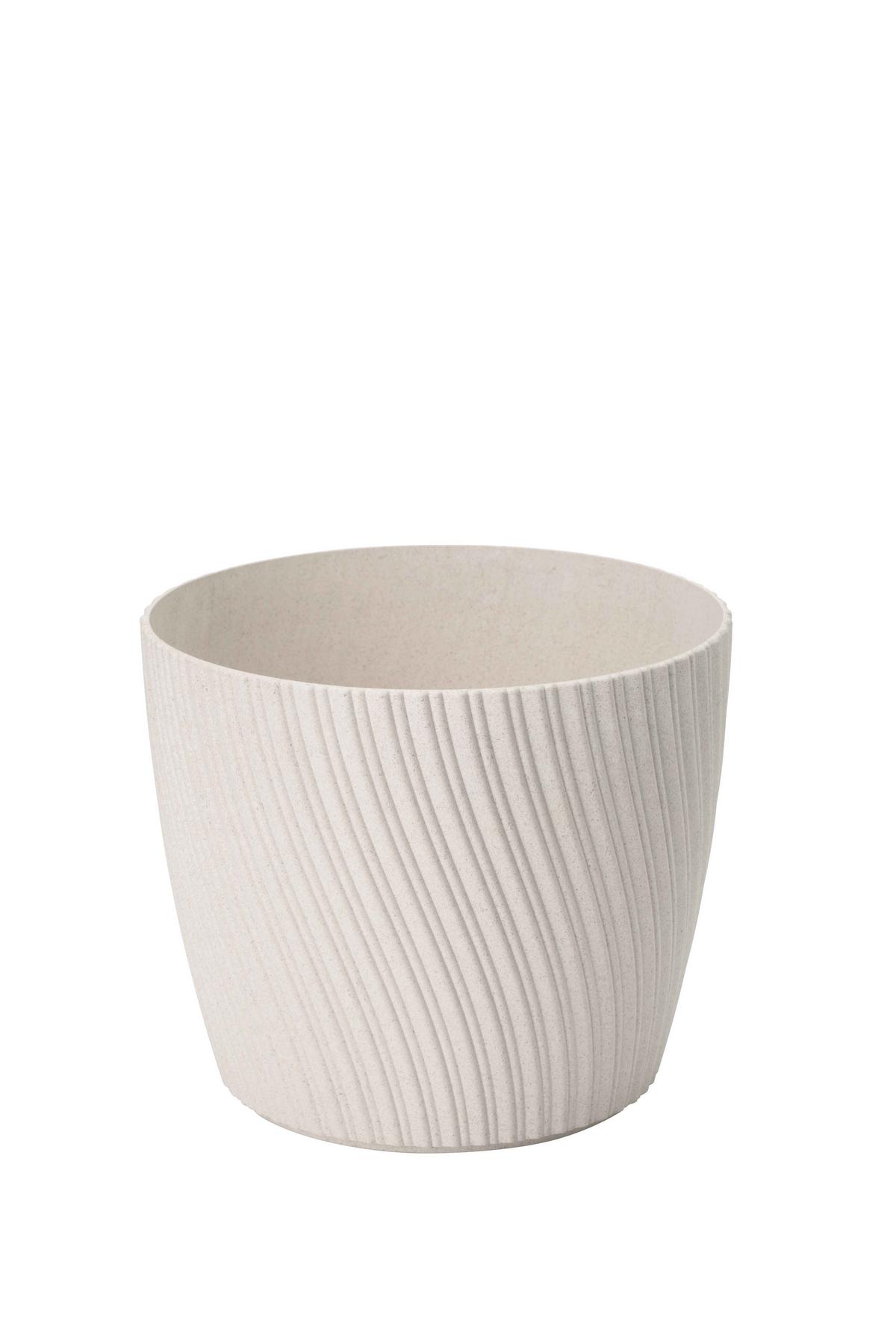 Obal na květináč MIRA ECO - bílá, Konvenční, plast (12,8/10,7cm) - Mömax