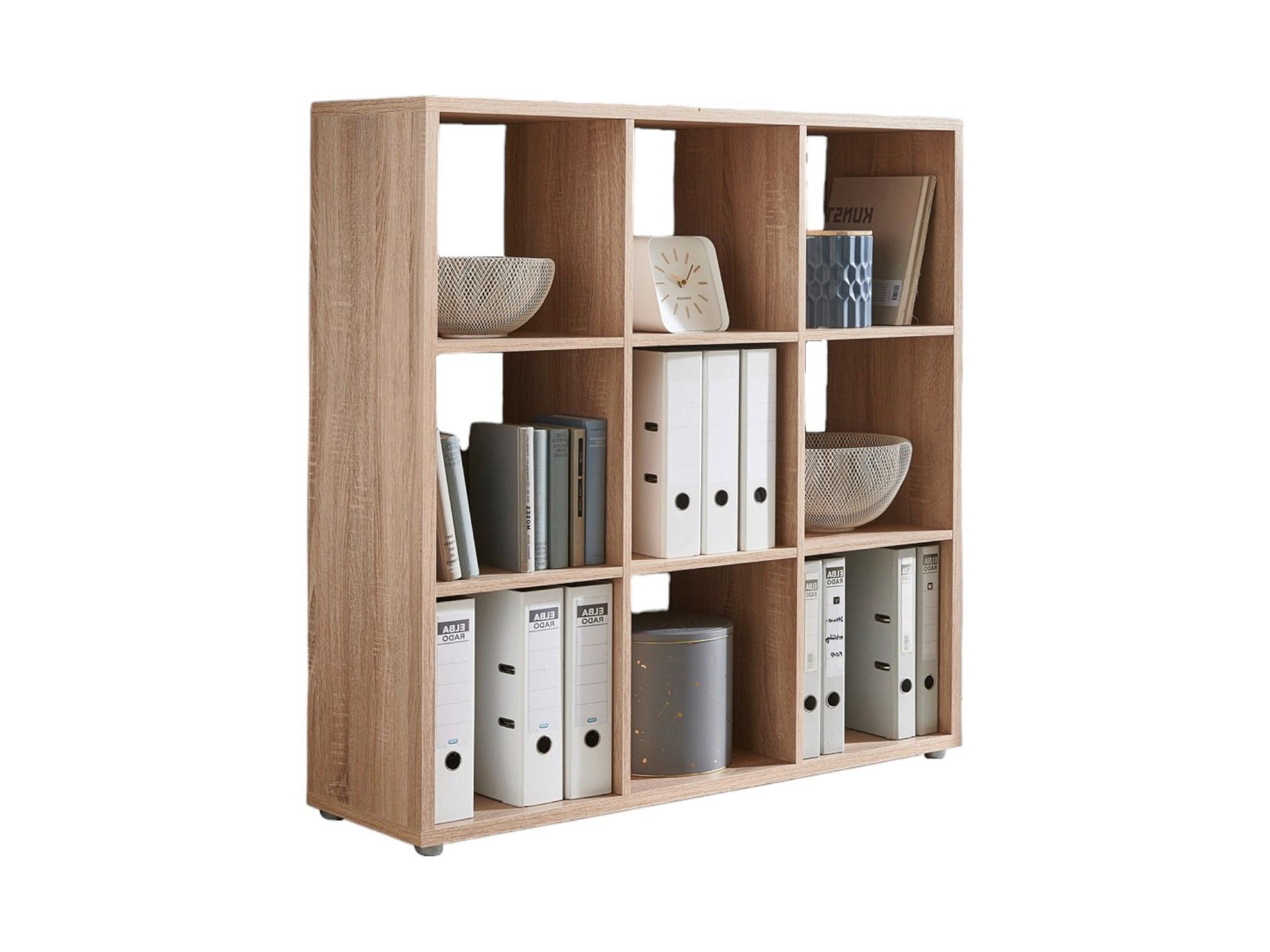 Raumteiler Nizza B: 106,5cm Sonoma Eiche - Silberfarben/Sonoma Eiche, MODERN, Holzwerkstoff (106,5/108,5/33cm) - MID.YOU