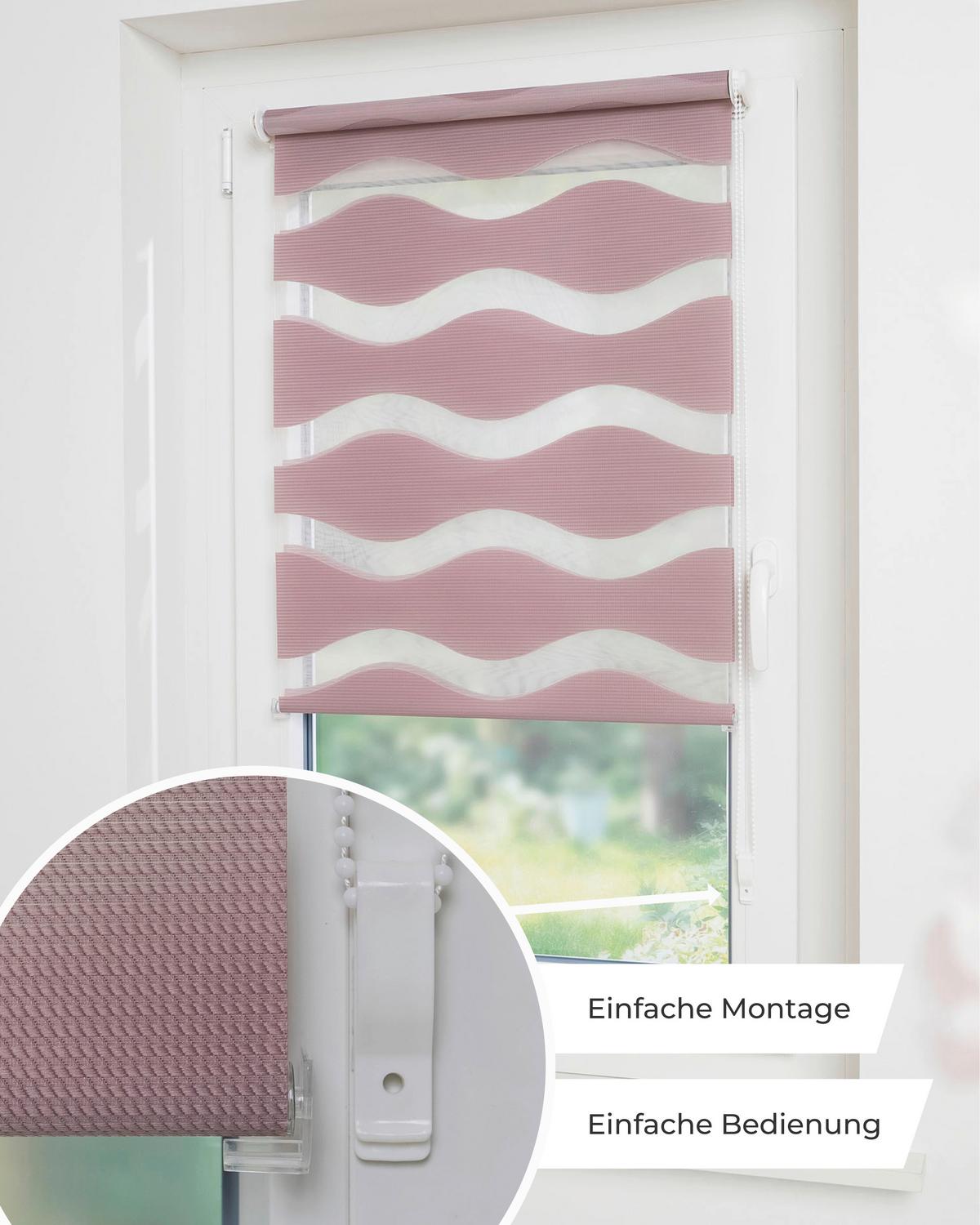 DOPPELROLLO Rosa 75x150 cm - Rosa, Basics, Textil (75/150cm) - Schwöller