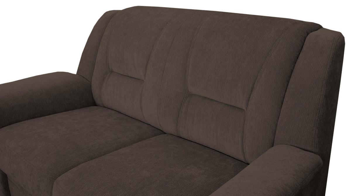 2-SITZER-SOFA Rafael, Braun B: 152 cm - Schwarz/Braun, Trend, Textil (152/95/95cm)
