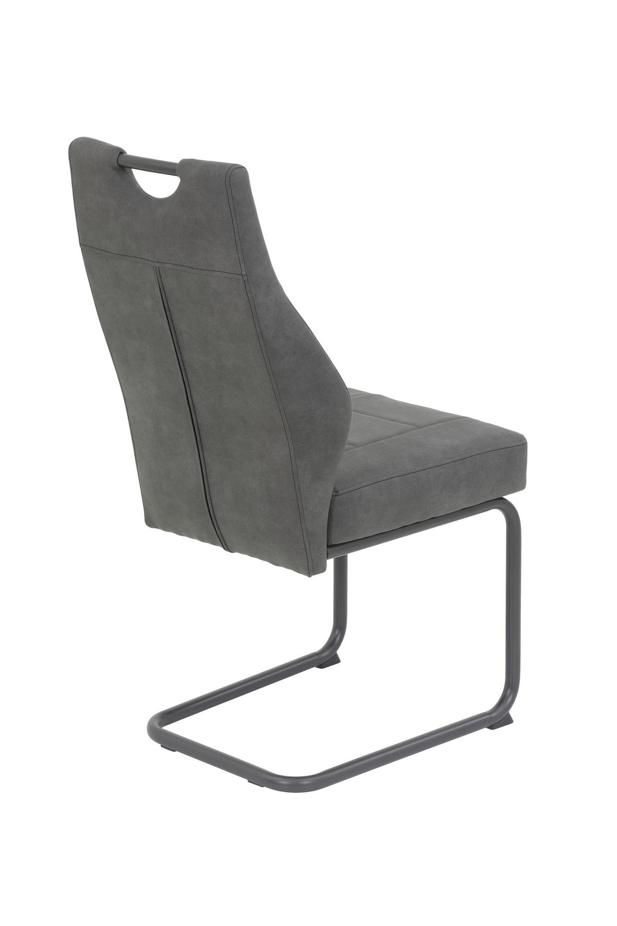 Tischgruppe Inn G - Anthrazit/Eiche Artisan, MODERN, Holzwerkstoff/Textil (140/76/90cm) - MID.YOU