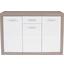 Komoda Sideboard Cancan 1 - barva stříbrného dubu, Moderní, dřevěný materiál (132/90/35cm)