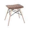 Hocker Stool Braun/schwarz/ Buche Sitz Gepolstert H: 47 Cm - Buchefarben/Schwarz, Basics, Textil/Metall (48/47/40cm)