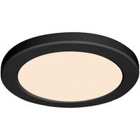 Led-deckenleuchte Gustav Ø 30 Cm M. Fixierbaren Farben - Schwarz, MODERN, Kunststoff (29,8/1,8cm) - Luca Bessoni