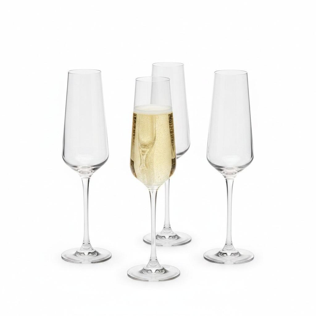 GLÄSERSET 7x26 cm, 200 ml - Klar, Basics, Glas (7/26cm) - Van Well