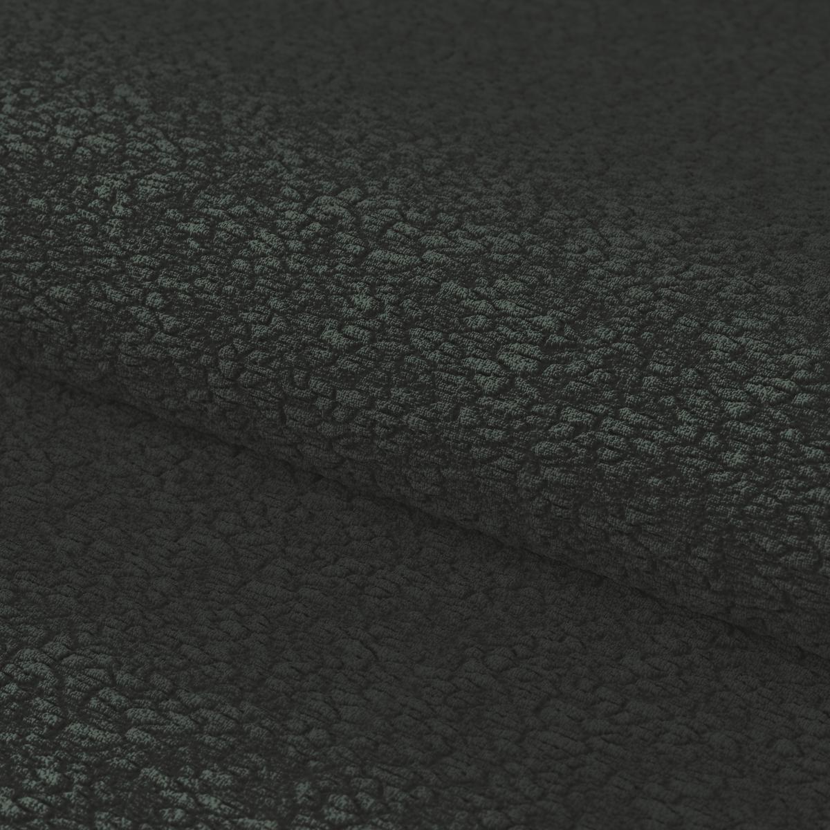 Ecksofa Panda Chenille dunkelgrün, 178x280cm - Dunkelgrün/Schwarz, Trend, Textil (178/280cm)