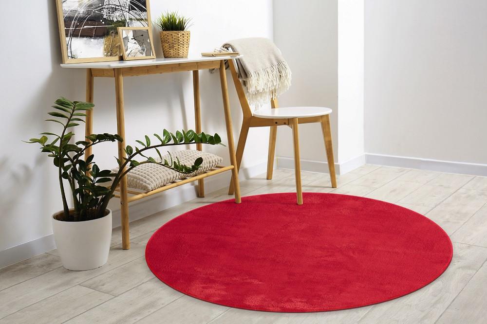 Fellteppich Loft - Rot, KONVENTIONELL, Textil (200cm)