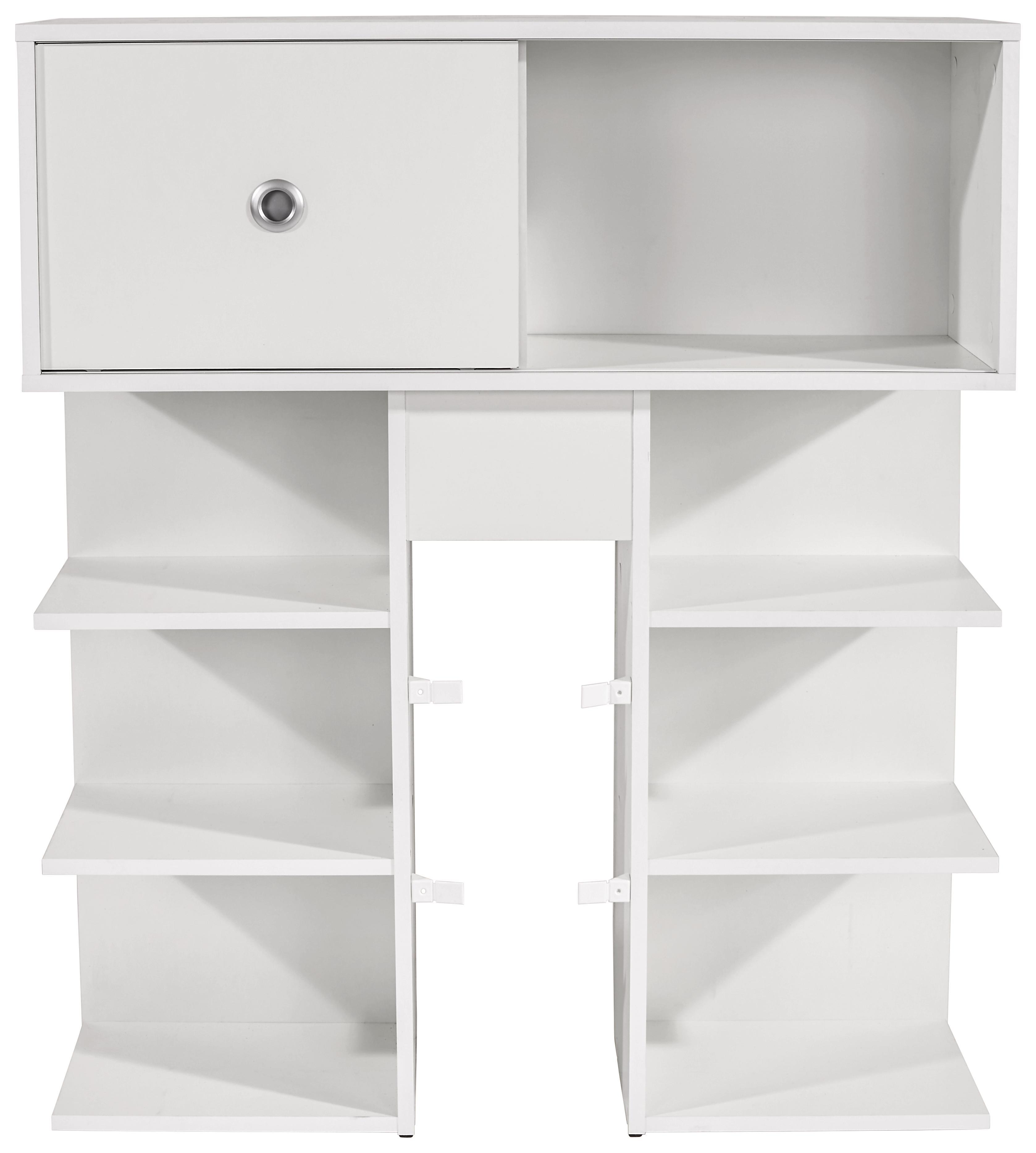 Bettüberbau Azurro 90 - Eichefarben/Hellgrau, KONVENTIONELL, Holzwerkstoff (95cm)