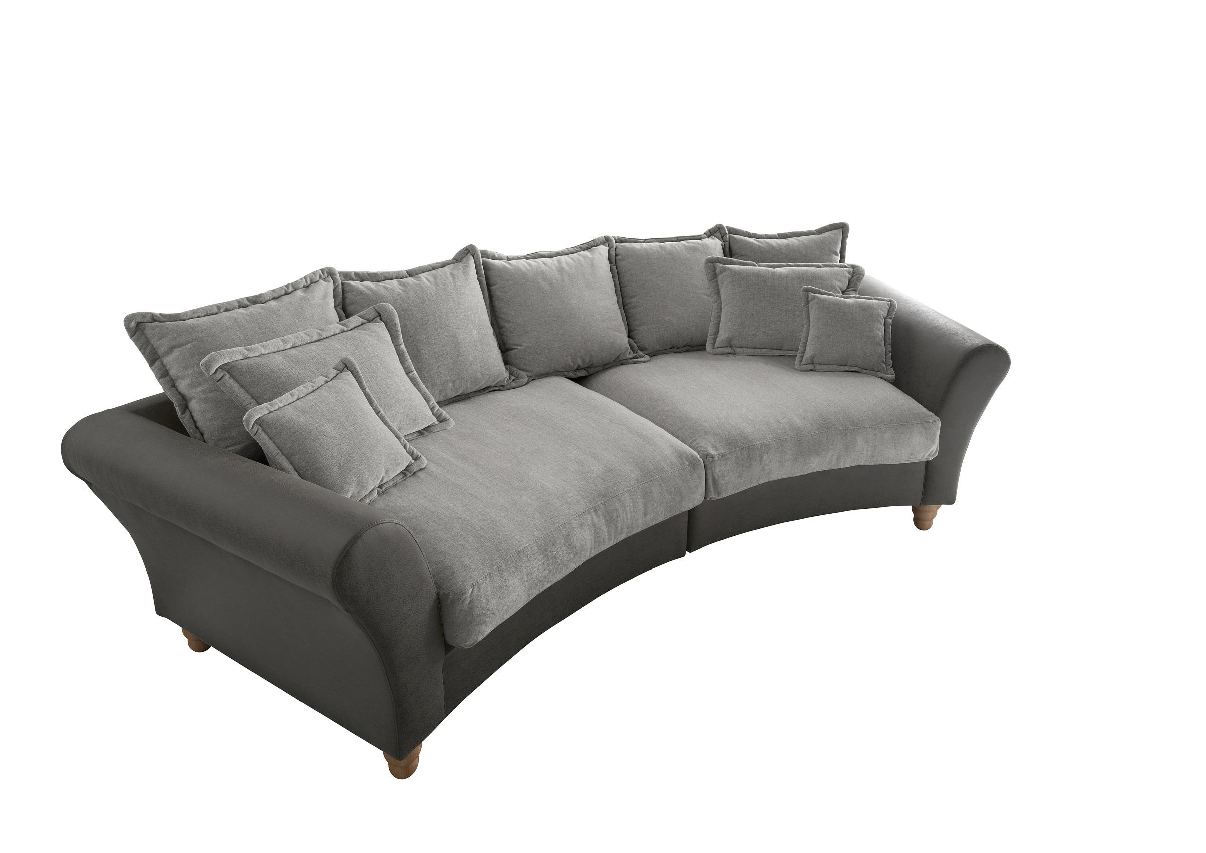 Bigsofa Cordula Anthrazit B: 328 cm - Wildeiche/Anthrazit, MODERN, Holz/Textil (328/98/134cm) - Livetastic