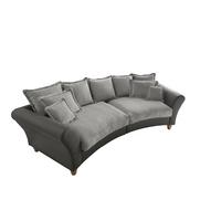 Bigsofa Cordula Anthrazit B: 328 Cm - Wildeiche/Anthrazit, MODERN, Holz/Textil (328/98/134cm) - Livetastic