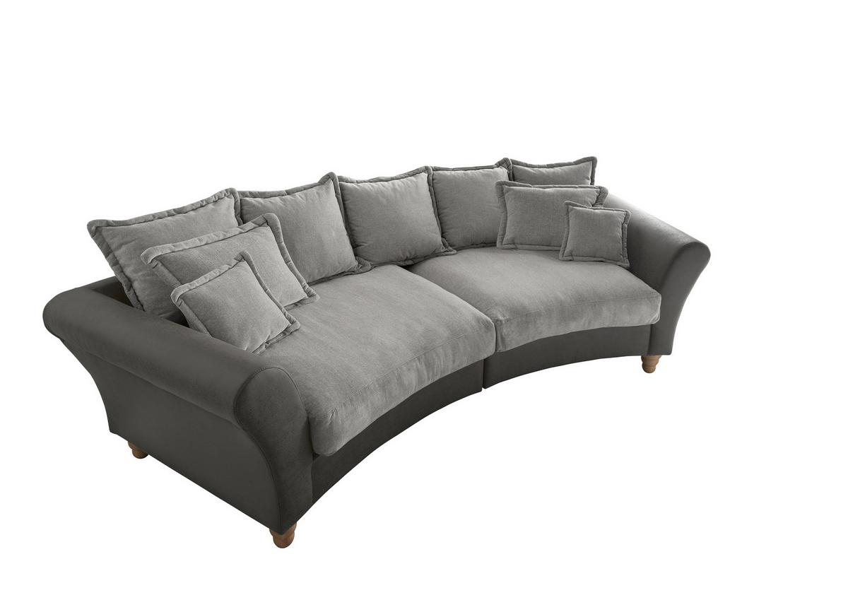 Bigsofa Cordula Anthrazit B: 328 Cm - Wildeiche/Anthrazit, MODERN, Holz/Textil (328/98/134cm) - Livetastic