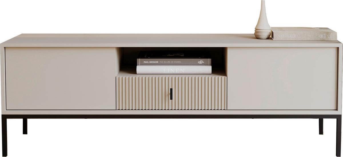 Nízká komoda, GIO - černá/kašmírová, Design, kov/kompozitní dřevo (154,5/52,4/39cm) - P & B