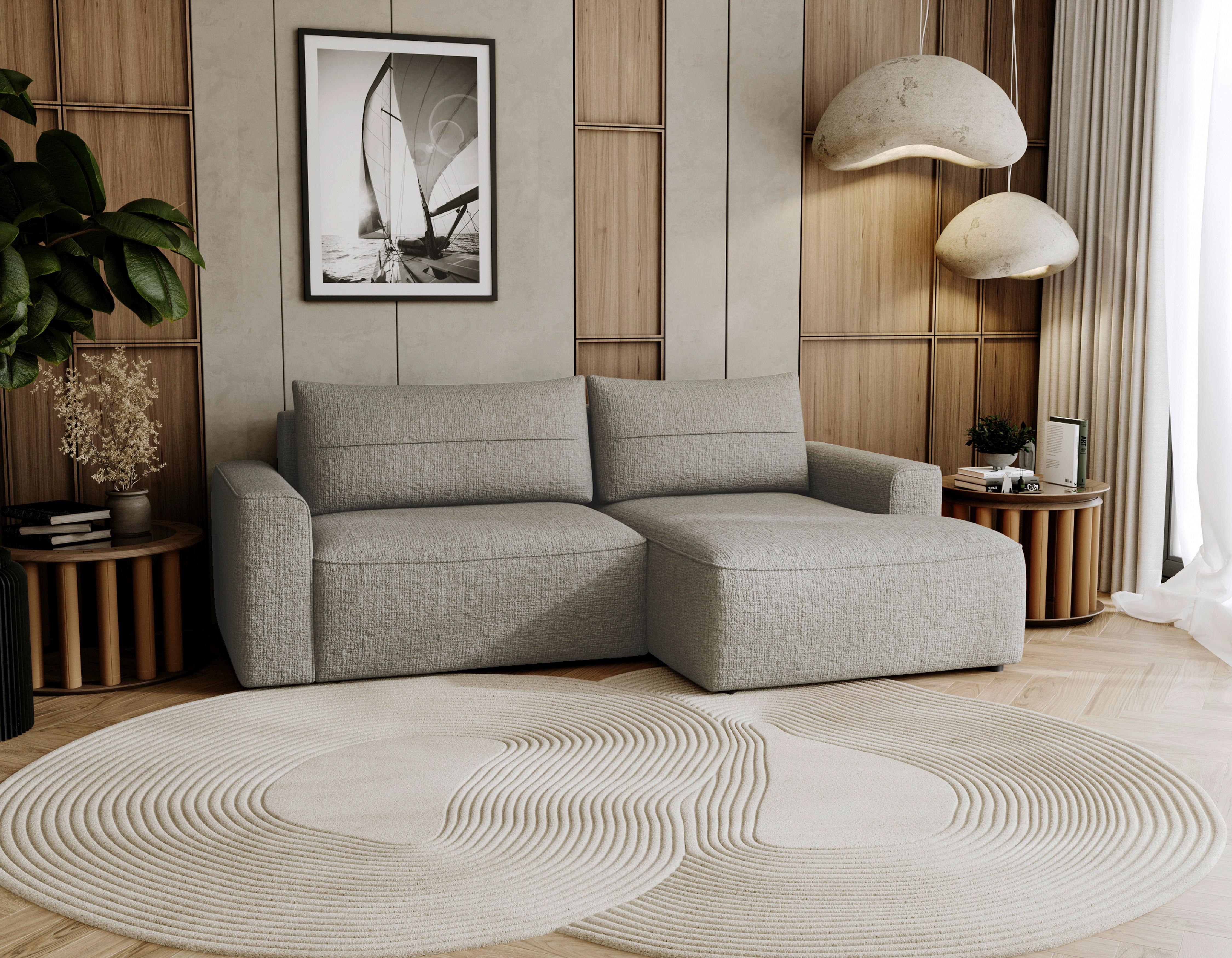 Lullo Taupe S: 233x144 Cm - Taupe/Schwarz, Design, Textil (233/144cm) - Livetastic