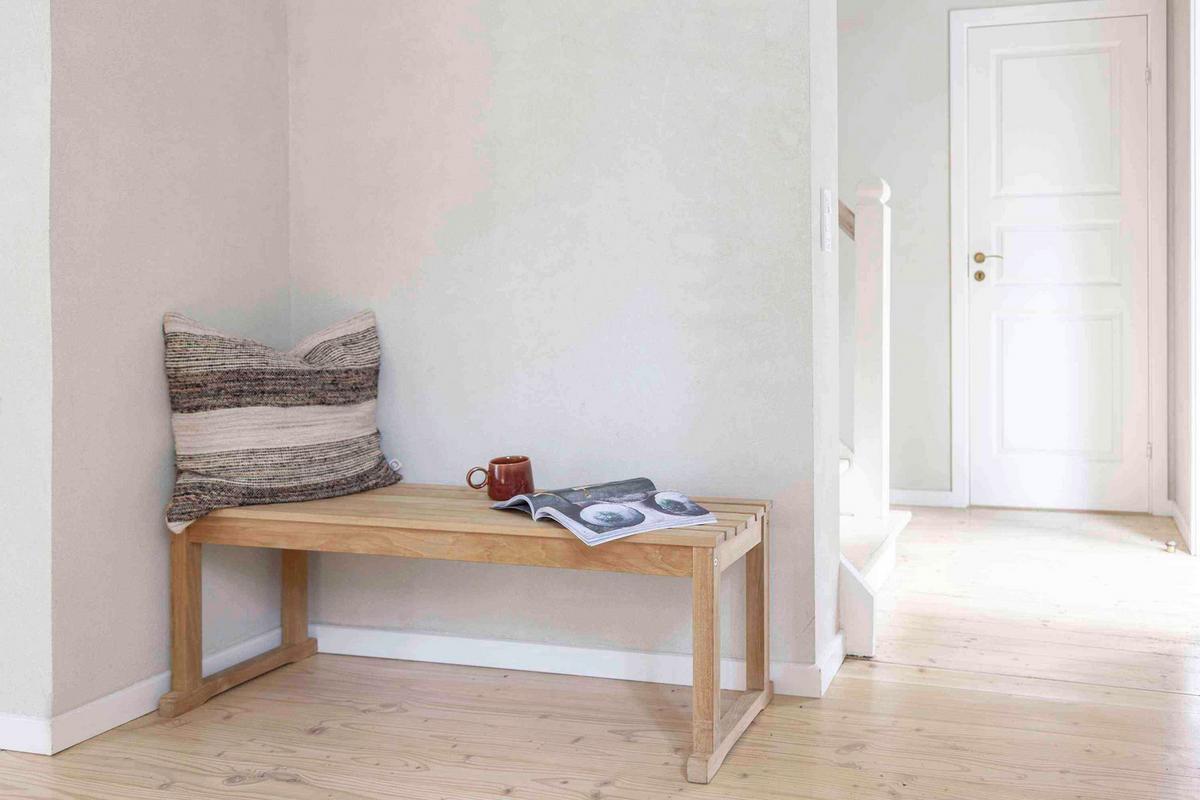 Sitzbank Echtholz Teakfarben Vega BHT: 120x43x40 cm - Teakfarben, KONVENTIONELL, Holz (120/43/40cm) - MID.YOU