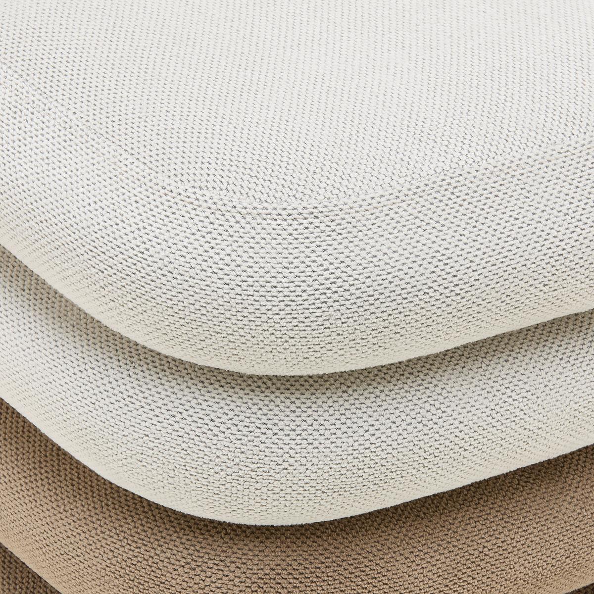 Taburetka SOPHIE, svetlohnedá/hnedá ženilka - hnedá/svetlohnedá, Modern, kompozitné drevo/textil (39,5/40/39,5cm) - Mömax