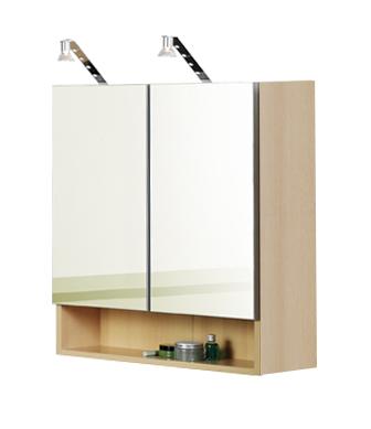 Spiegelschrank Rallye 60cm Buche Dekor - Buchefarben, KONVENTIONELL, Holzwerkstoff (60/71/20cm)