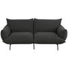 Sofa Honey - Anthrazit/Schwarz, Trend, Textil (185/77/83cm) - P & B