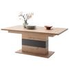 Esstisch ausziehbar Meran 180-280x100 cm Eichefarben - Eichefarben/Anthrazit, Design, Holzwerkstoff (180-280/100/77cm) - Livetastic