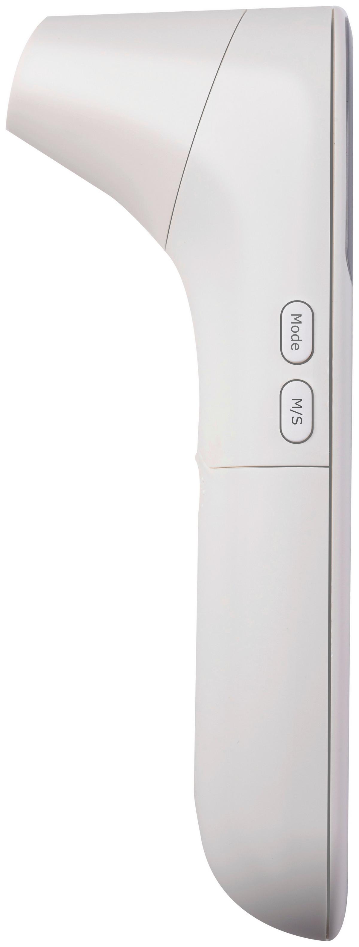 FIEBERTHERMOMETER 32-43 C Messwert - Weiß/Grau, Basics, Kunststoff/Metall (3,7/13,8/5,4cm) - Grund