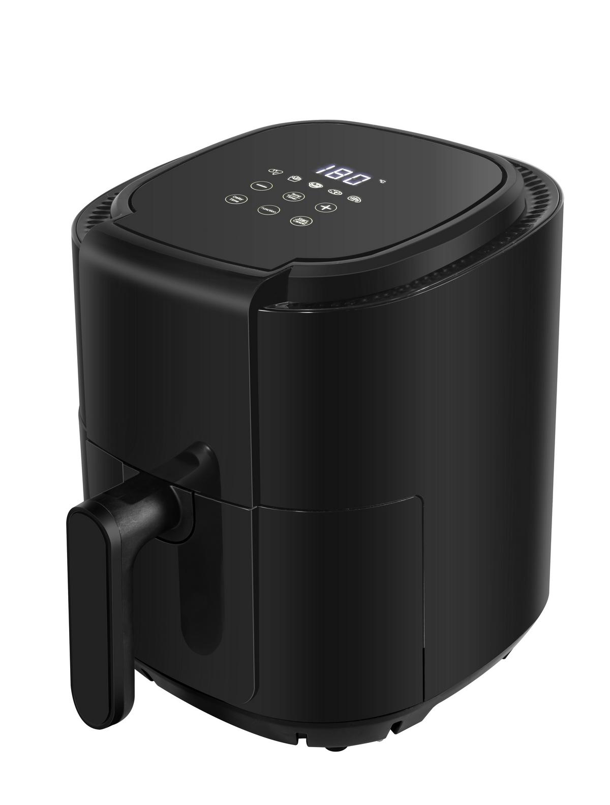 Heißluftfritteuse 1200 Watt - Schwarz, MODERN, Kunststoff/Metall (34,1/24,2/29cm) - Bono