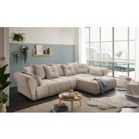 Ecksofa Riska Taupe S: 330x197 Cm - Taupe/Schwarz, KONVENTIONELL, Textil (330/197cm) - MID.YOU
