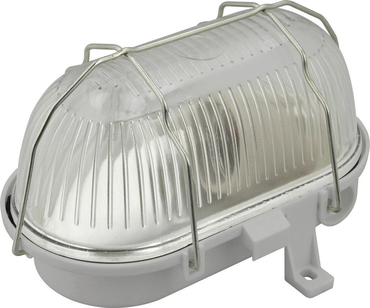 Led-wandleuchte 1-flammig, Für In- Und Outdoor - Grau, Basics, Glas/Kunststoff (17.5/12.5/11cm)