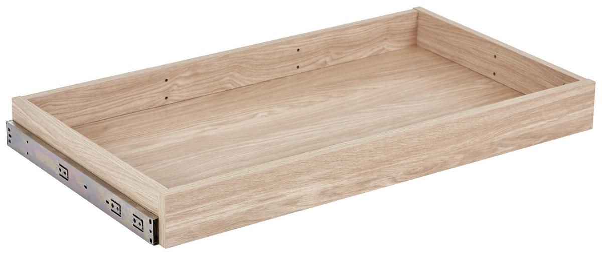 Schublade Unit, Eichefarben B: 87,9 Cm, Vollauszug - Eichefarben, MODERN, Holzwerkstoff (87,9cm) - Ondega