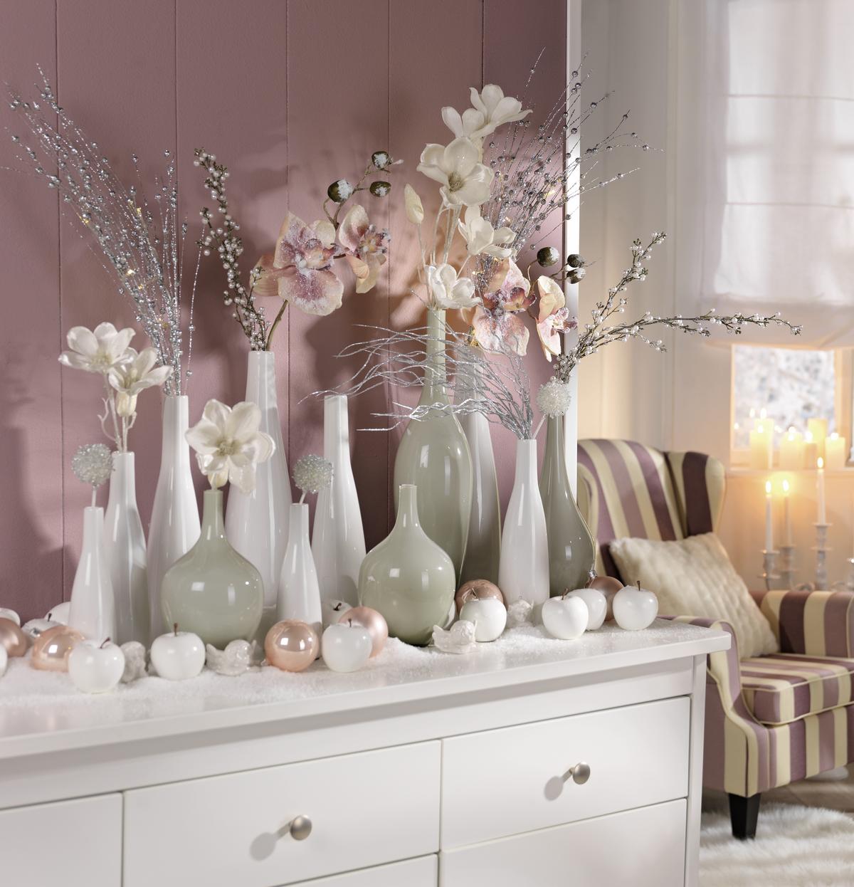 VÁZA PLANCIO - bílá, Moderní, keramika (5,5/20.5cm) - Modern Living