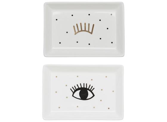 Tanier Eyes - biela/zlatá, keramika (14,5/10/2cm) - Mömax modern living Tanier Eyes - biela/zlatá, keramika (14,5/10/2cm) - Mömax modern living