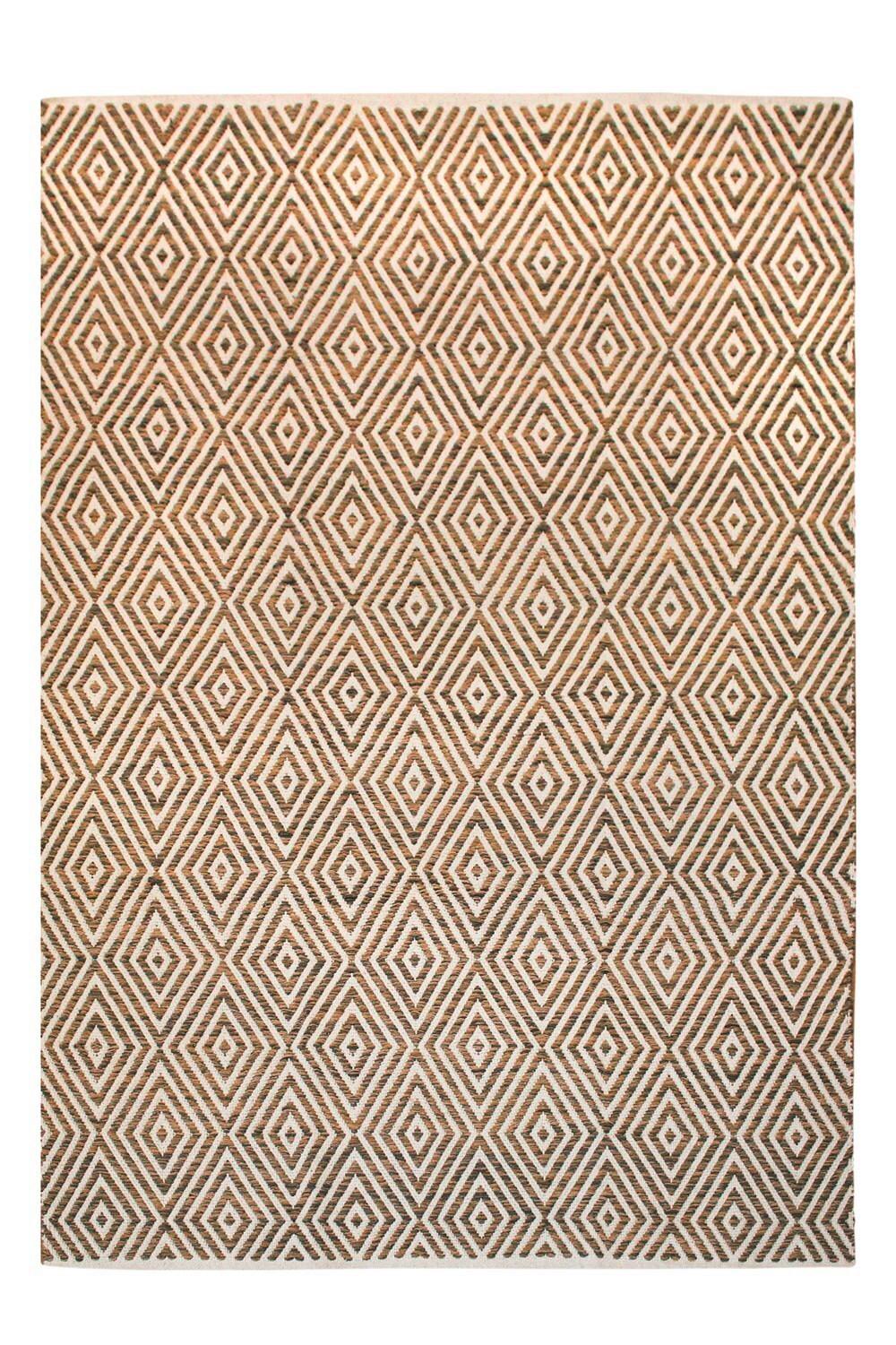Flachwebteppich Aperitif Braun/Beige, 160x230 cm - Beige/Braun, KONVENTIONELL, Textil (80/150cm)
