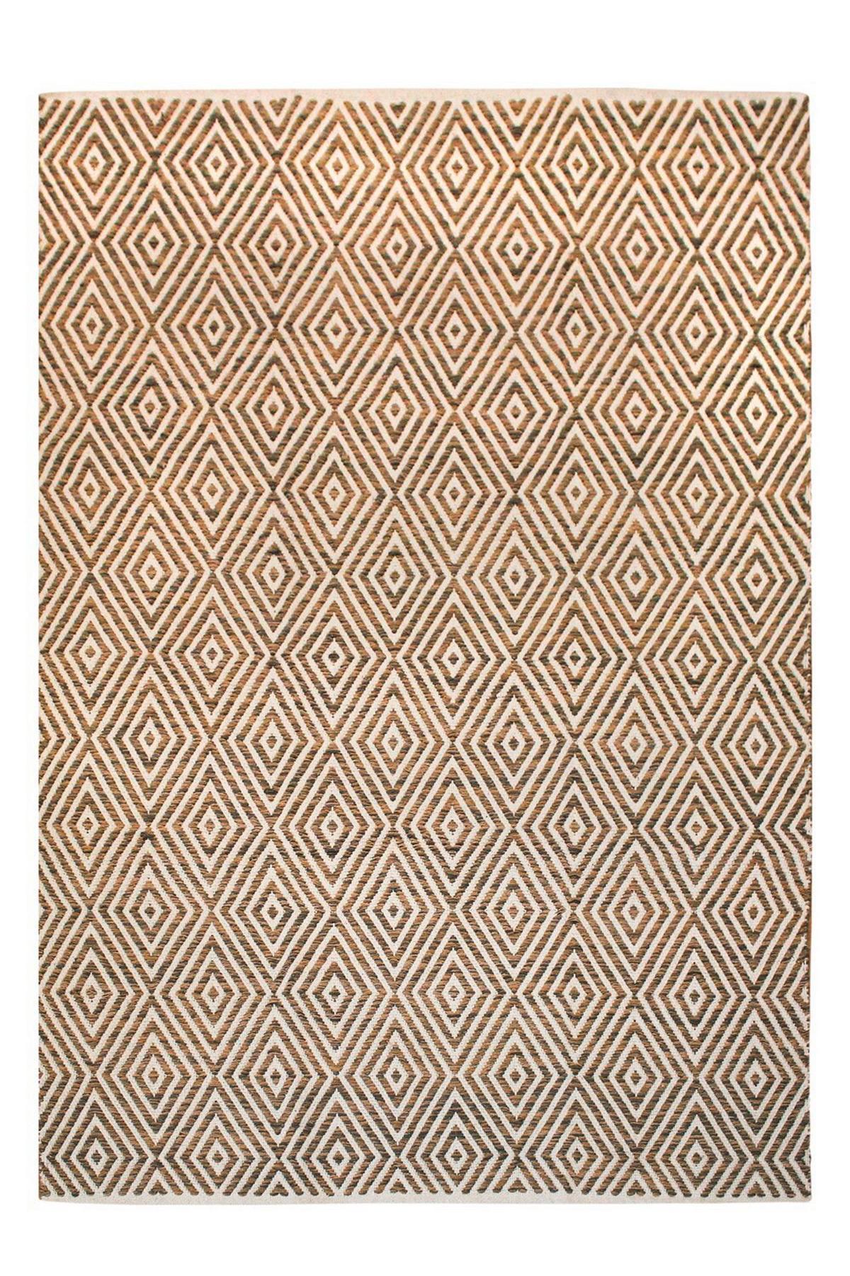 Flachwebteppich Aperitif Braun/Beige, 160x230 cm - Beige/Braun, KONVENTIONELL, Textil (80/150cm)