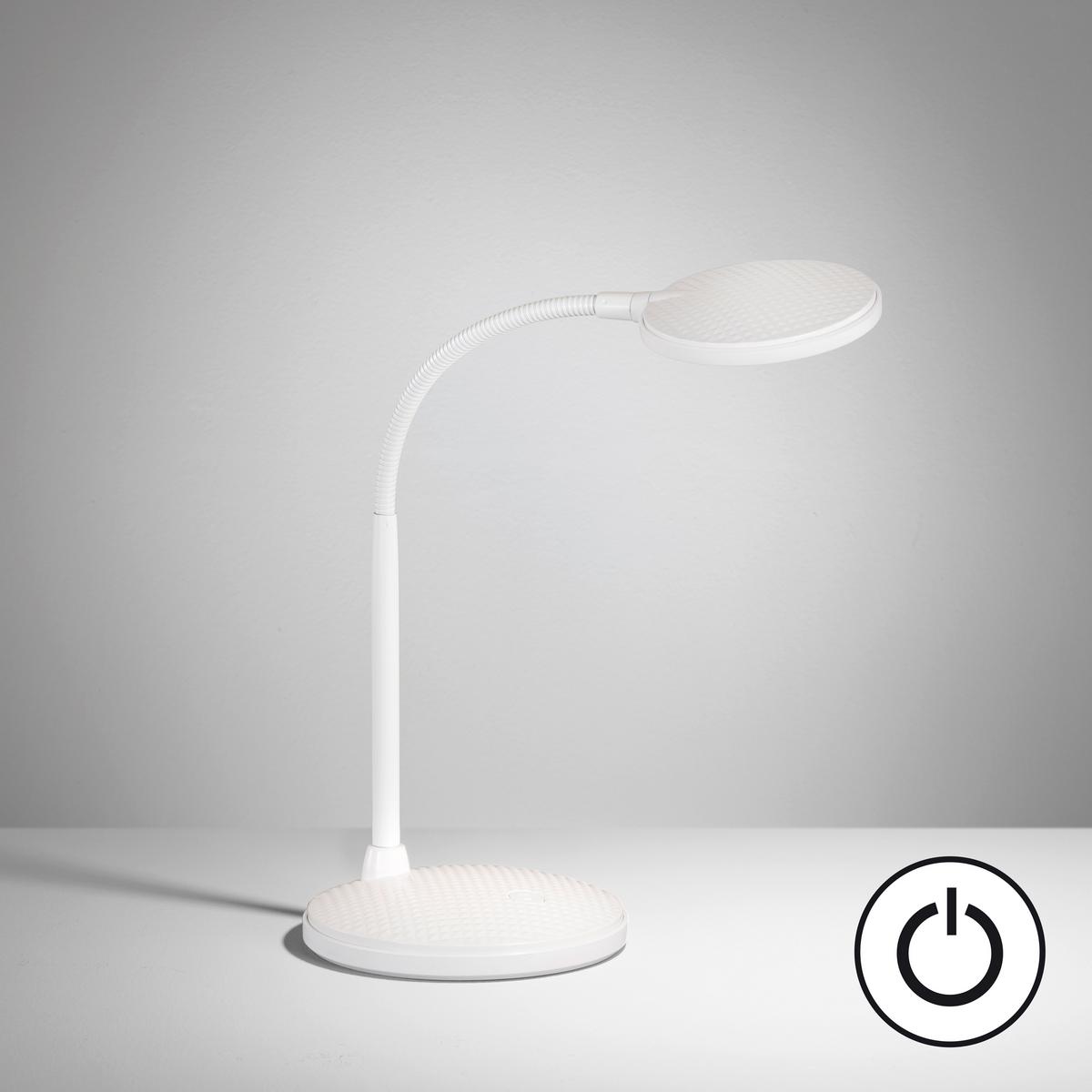 LED-Schreibtischleuchte Work Schwarz Sandfarben B: 14,5 cm - Sandfarben/Schwarz, KONVENTIONELL, Kunststoff/Metall (22/14,5/36,5cm) - Fischer & Honsel