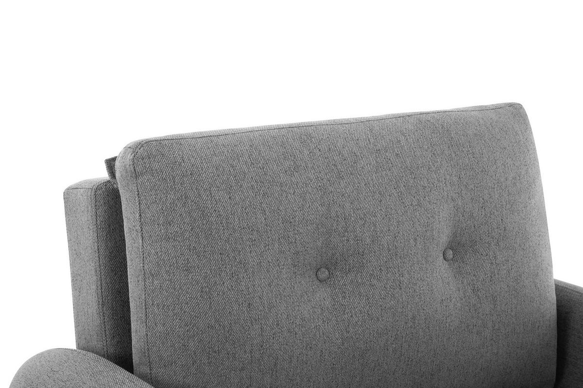 Fekvőfotel Cosmo - sötétszürke, Design, textil (102/94/95cm) - Livetastic