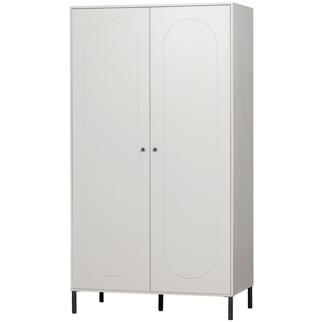 DREHTÜRENSCHRANK Xina Grau B: 110cm