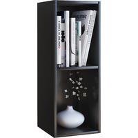 Regál na šanóny š: 34 cm, čierna - čierna, Basics, kompozitné drevo (34/72/30cm) - MID.YOU