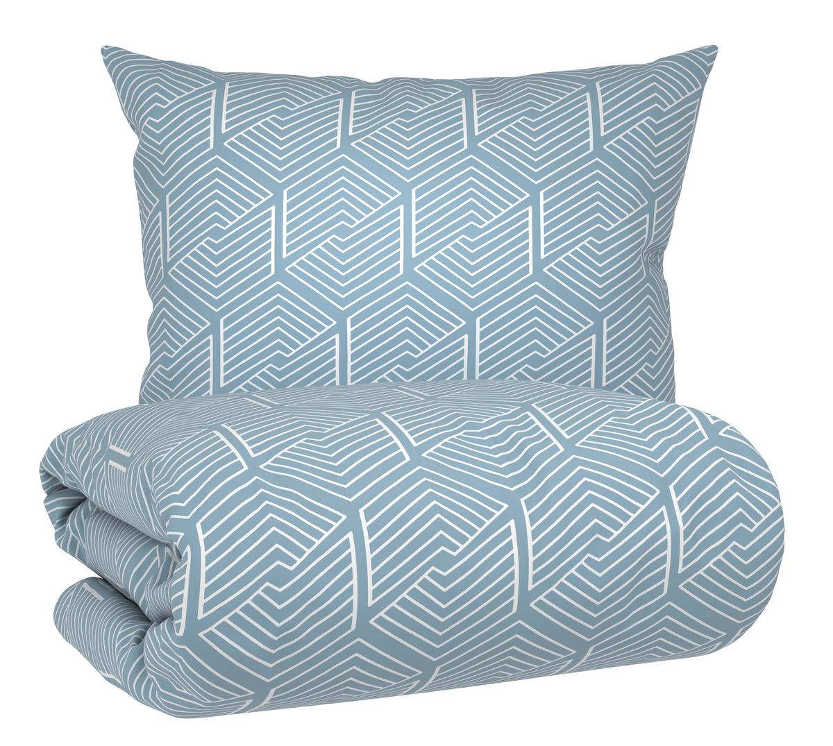 POVLEČENÍ KAI - světle modrá, Konvenční, textil (140/200cm) - Mömax